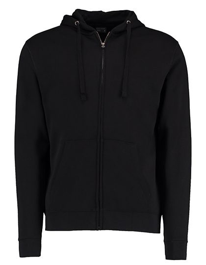 Regular Fit Superwash® 60° Zipped Hoodie – Kustom Kit in Black