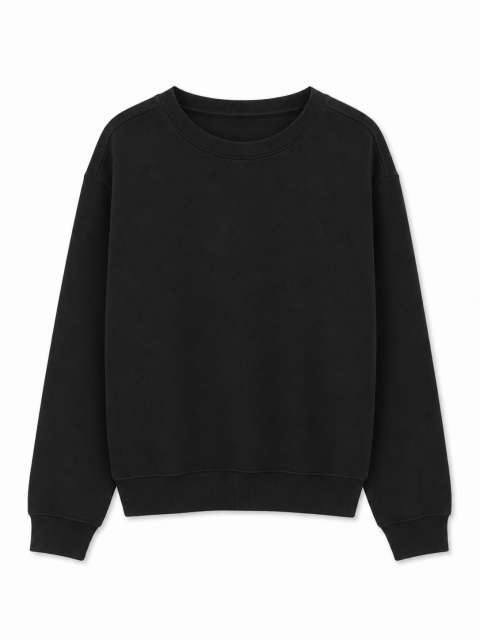 Womens Regular Sweatshirt – True Blanks in Black