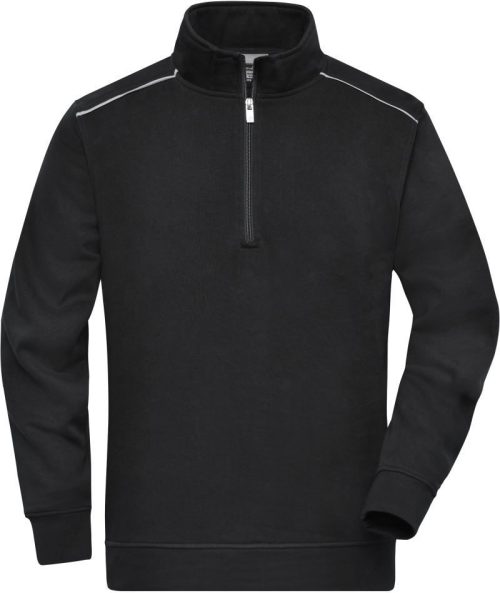 Workwear Sweater 1/4 Zip - Solid JN 895 – Daiber in Black