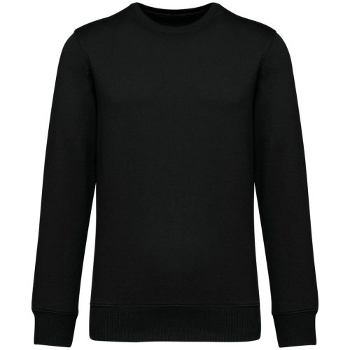 Unisex Sweatshirt mit Rundhalsausschnitt und hängenden Schultern aus French Terry NS430 – Native Spirit in Black