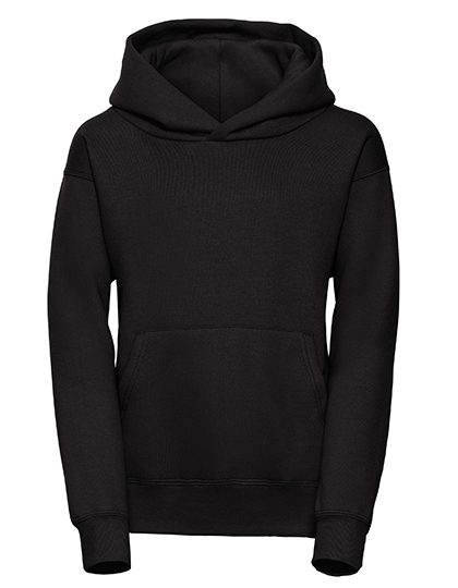Kids Hooded Sweatshirt – Russell Athletic in Black
