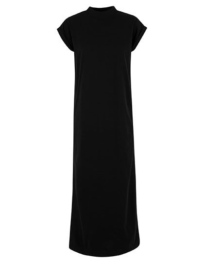 Ladies Sorona® Long Extended Shoulder Dress – Build Your Brand in Black