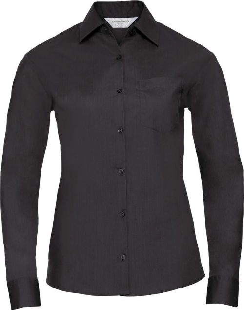 Popeline Bluse langarm 934F – Russell Athletic in Black