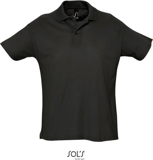 Piqué Polo Summer II – SOL'S in Black