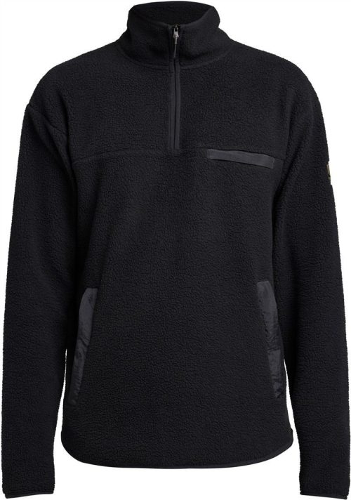 Herren Fleece mit 1/4 Zip Yoke Half Zip M – Tenson in Black