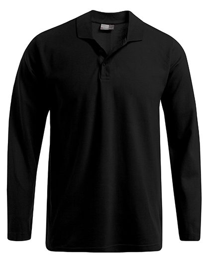 Men´s Heavy Polo Long Sleeve – Promodoro in Black