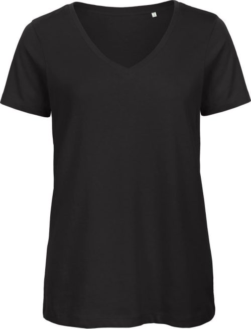 Damen V-Ausschnitt T-Shirt Inspire V T /women_° – B&C in Black