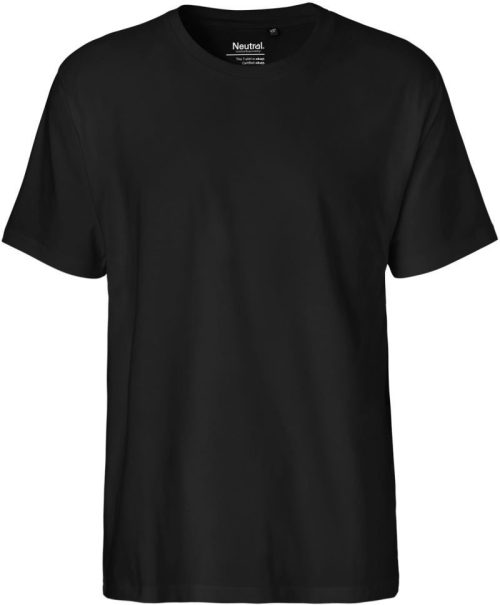 Schweres Herren Bio T-Shirt O 60001 – Neutral in Black