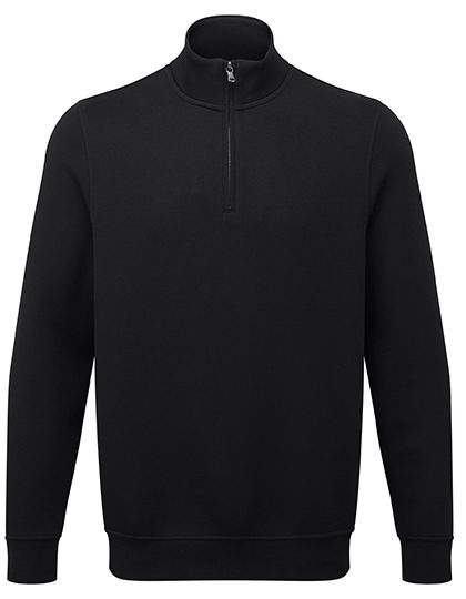 Men´s Quarter Zip Premium Sweatshirt – Asquith & Fox in Black