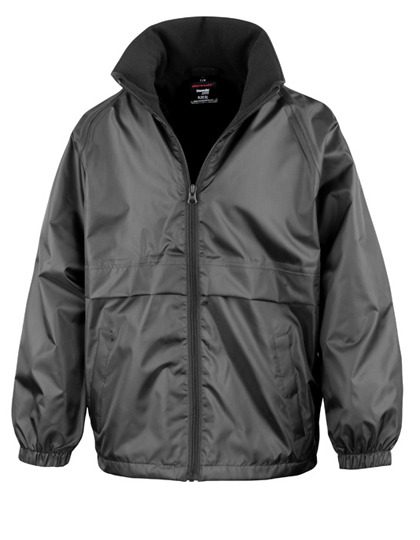 Youth Microfleece Lined Jacket – Result Core in Black