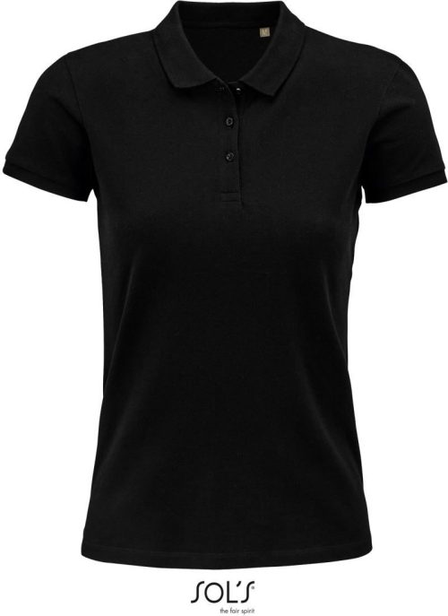Damen Bio Piqué Polo Planet Women – SOL'S in Black