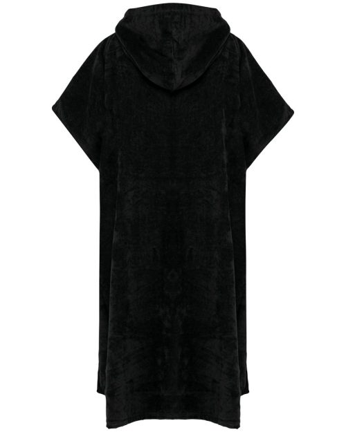 Unisex-Frottee-Poncho mit Kapuze PA581 – Proact in Black