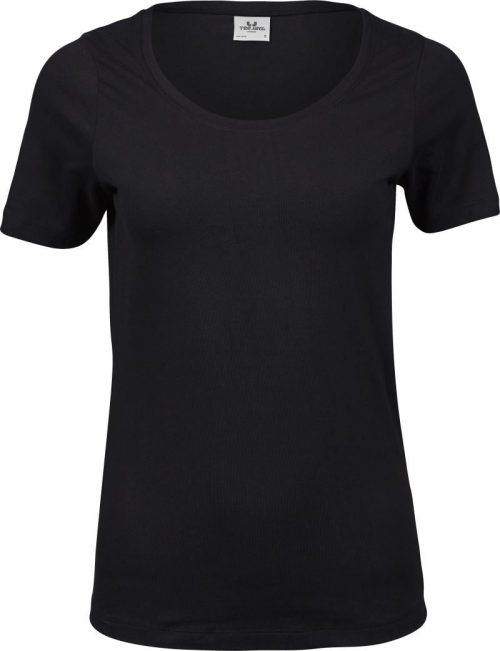 Damen Stretch T-Shirt TJ 450 – Tee Jays in Black