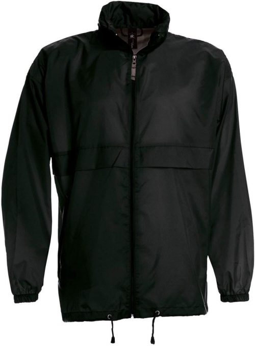 Ungefütterter Windbreaker Sirocco – B&C in Black