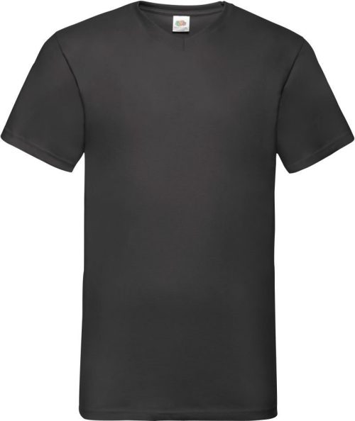 V-Ausschnitt T-Shirt Valueweight V-Neck T – Fruit of the Loom in Black
