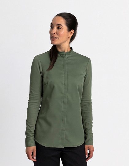 Ladies Care Chef Jacket Arona Longsleeve – CG Workwear in Black