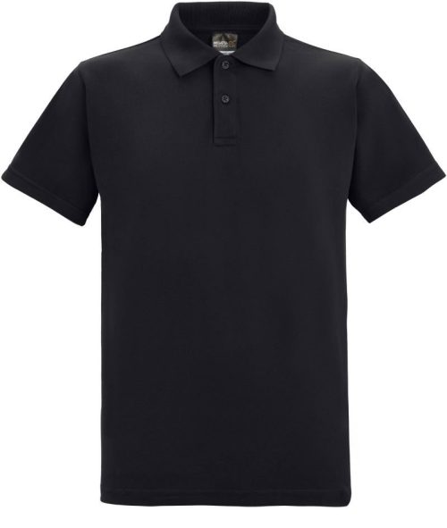 Schweres Unisex Piqué Polo TRS 101 – Regatta in Black
