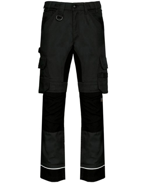 Leistungsstarke Arbeitshose aus Recyclingmaterialen für Herren WK743 – WK in Black