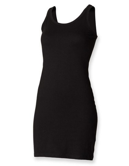 Women´s Stretch Vest Dress – SF Clothing in Black