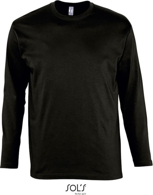 T-Shirt langarm Monarch – SOL'S in Black