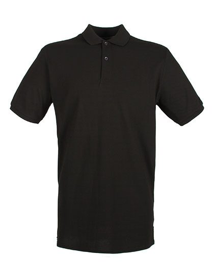 Men´s Micro-Fine Piqué Polo Shirt – Henbury in Black