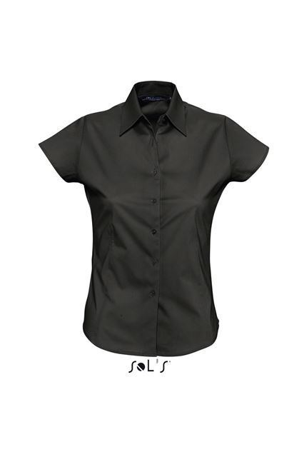 Sol's Excess - Short Sleeve Stretch Women's Shirt – SOL'S in Black
