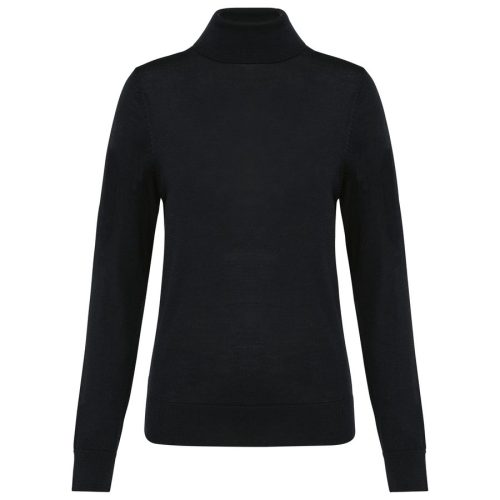Merino-Damenpullover mit Rollkragen PK913 – Kariban Premium in Black