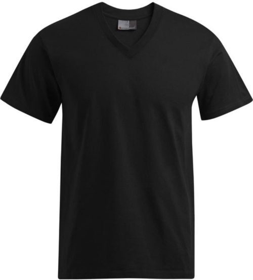 Herren Premium V-Ausschnitt T-Shirt 3025 – Promodoro in Black