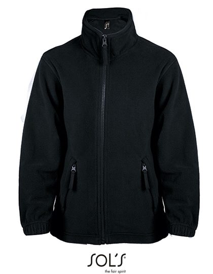 Kids´ Fleecejacket North – SOL´S in Black