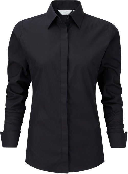 Ladies' Long Sleeve Ultimate Stretch R-960F-0 – Russell in Black