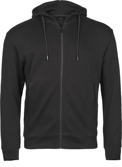 Interlock Kapuzen Sweatjacke TJ 5508 – Tee Jays in Black