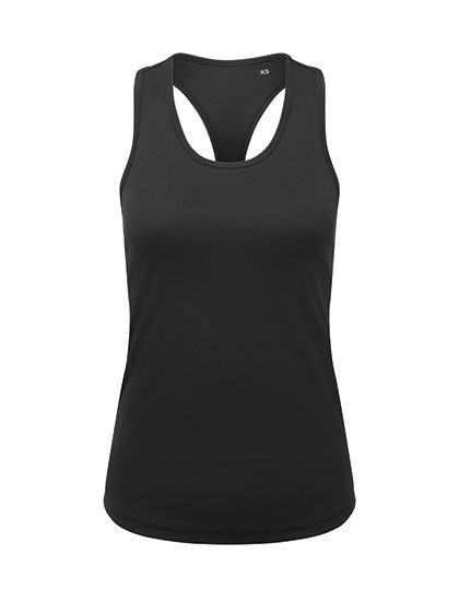 Women´s Recycled Performance Slim Racer Back Vest – TriDri® in Black