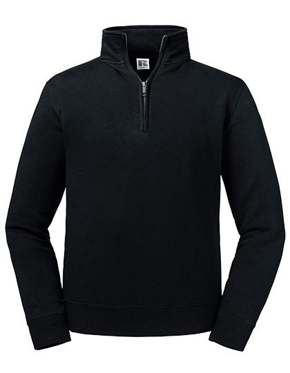 Authentic Quarter Zip Sweat – Russell Athletic in Black