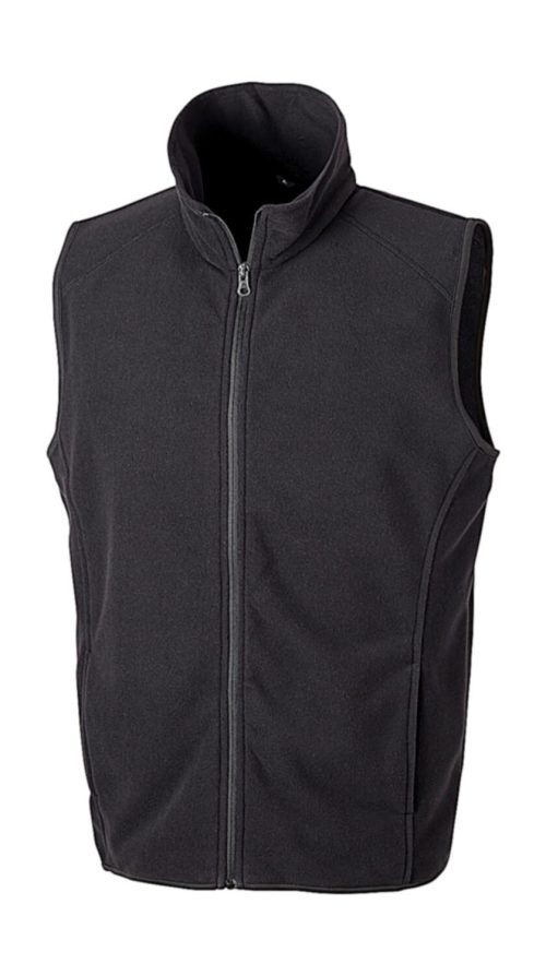 Micro Fleece Gilet – Result Core in Black