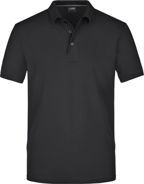 Herren Pima Piqué Polo JN 708 – Daiber in Black