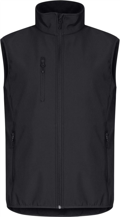 Herren 3-Lagen Softshell Bodywarmer Classic Softshell Vest M – Clique in Black