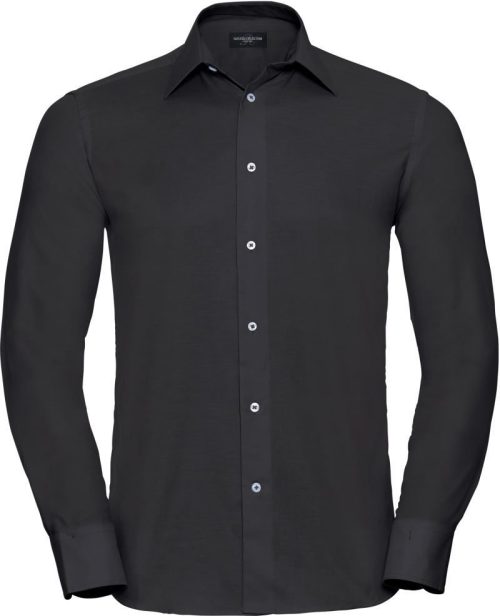Oxford Hemd langarm 922M – Russell Athletic in Black