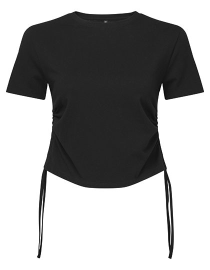 Women´s Ruched Crop Top – TriDri® in Black