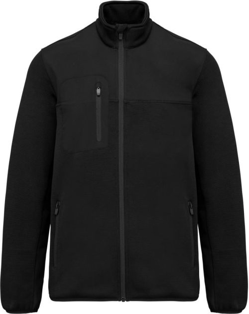 Herren Workwear Strickfleece Jacke WK 9108 – WK in Black