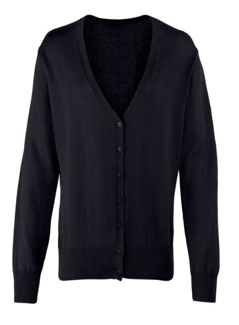 Women's Button-Through Knitted Cardigan – Premier in Black