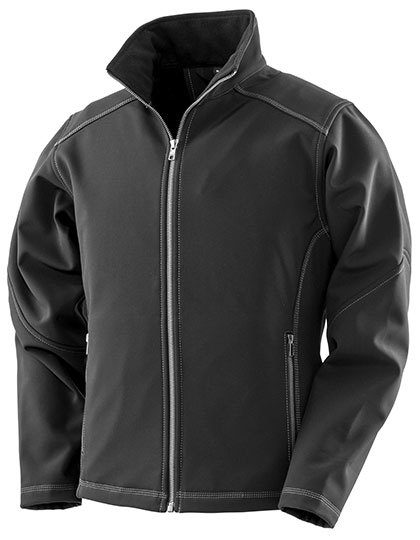 Women´s Treble Stitch Softshell Jacket – Result Workguard in Black