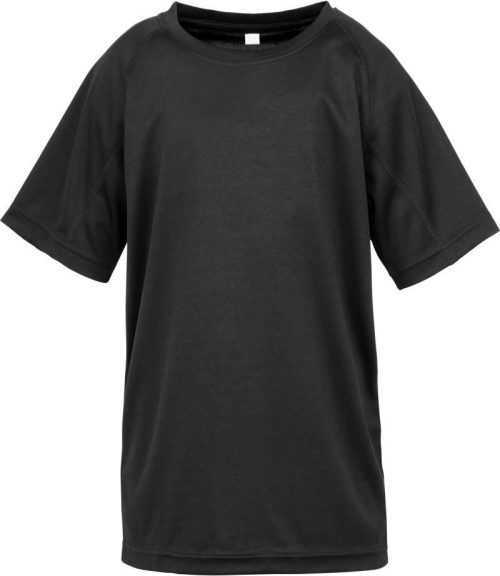 Kinder Sport Shirt "Aircool" S 287J – Spiro in Black