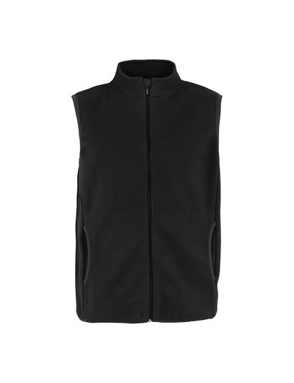 Recycled Fleece Vest – Neutral in Black