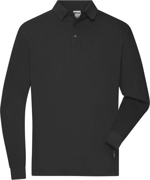 Herren Piqué Workwear Polo langarm JN 1842 – Daiber in Black