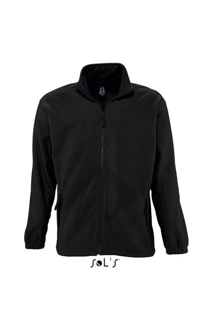 Sol's North Men - Zipped Fleece Jacket – SOL'S in Black