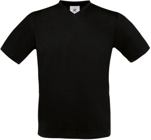 V-Ausschnitt T-Shirt Exact V-Neck – B&C in Black