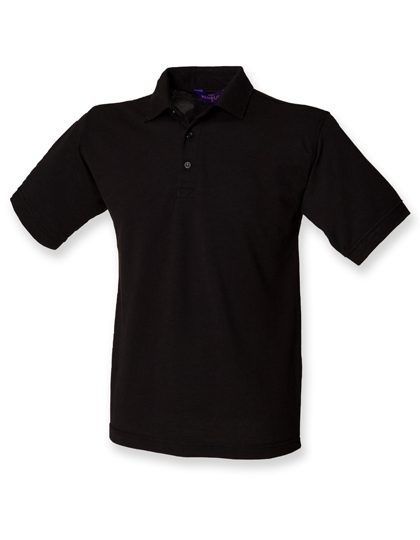Men´s 65/35 Classic Piqué Polo Shirt – Henbury in Black