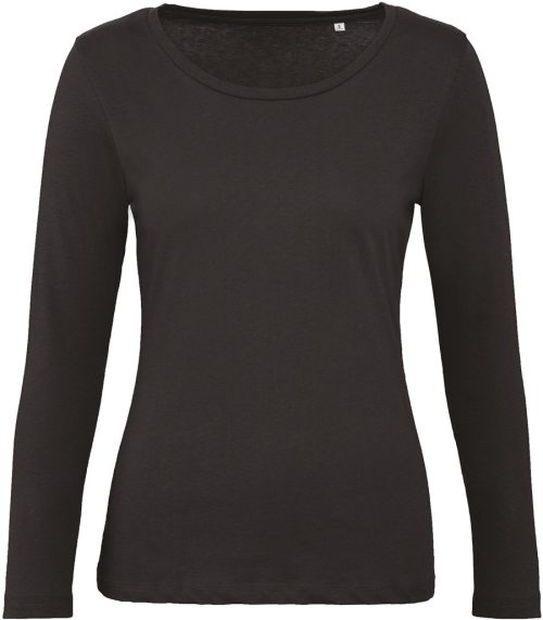Ladies' organic Inspire long-sleeved T-shirt TW071 – B&C in Black