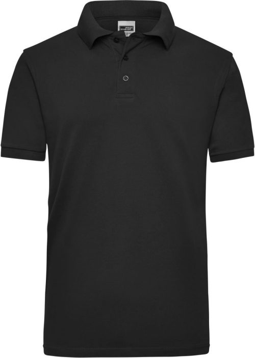 Schweres Herren Workwear Piqué Polo JN 801 – Daiber in Black