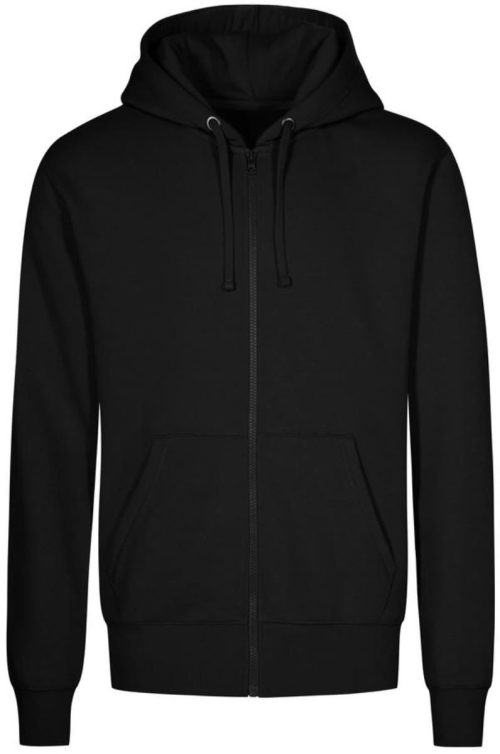 Herren Kapuzen Sweatjacke "X.O" 1650 – Promodoro in Black